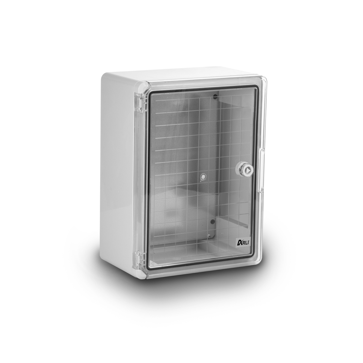 ARLI Quadro elettrico IP65 in plastica con porta trasparente 210x280x130 mm con piastra di montaggio