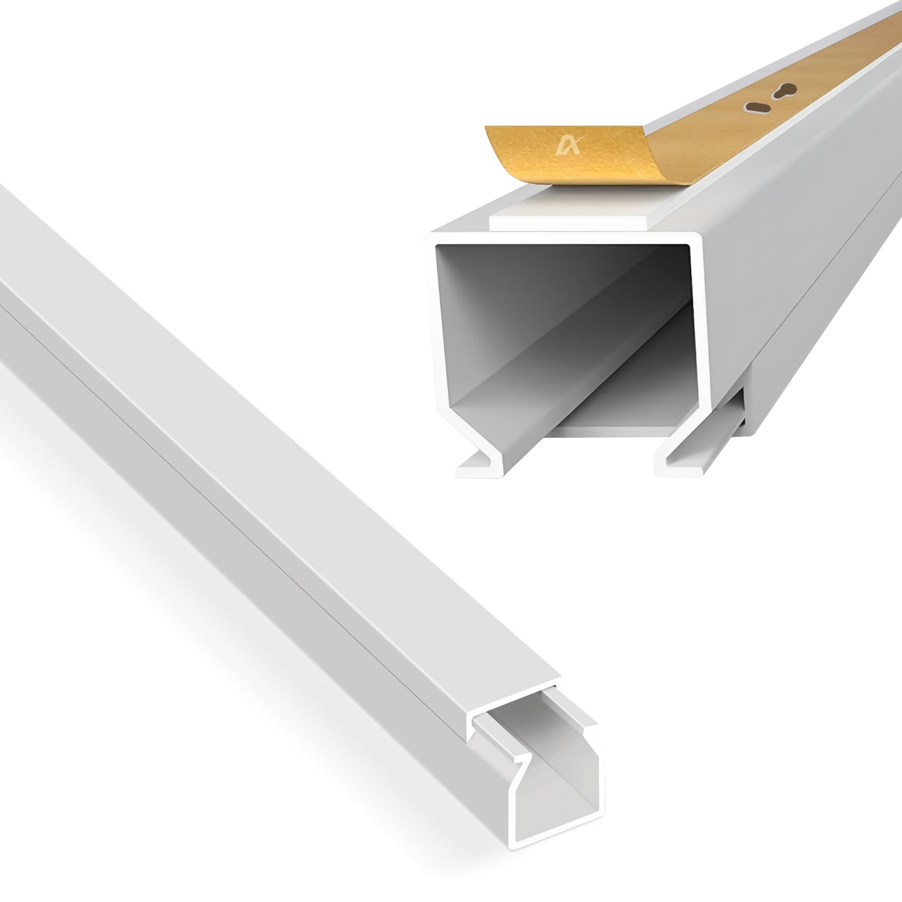 Canale passacavi ARLI 16 x 16 mm autoadesivo con foratura sul fondo