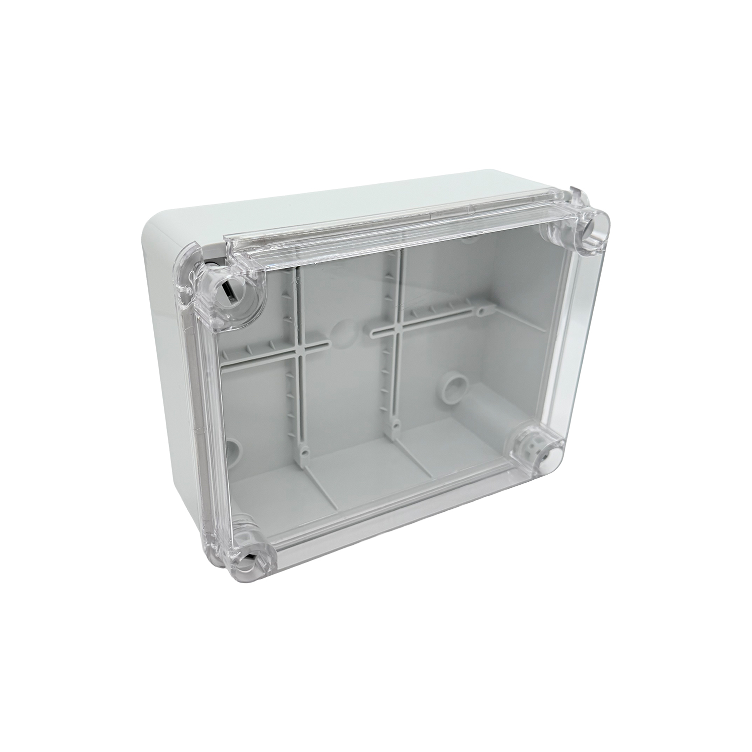 ARLI Scatola di derivazione IP67 con sportello trasparente 190 x 145 x 80 mm montaggio a vista, scatola per ambienti umidi con coperchio trasparente