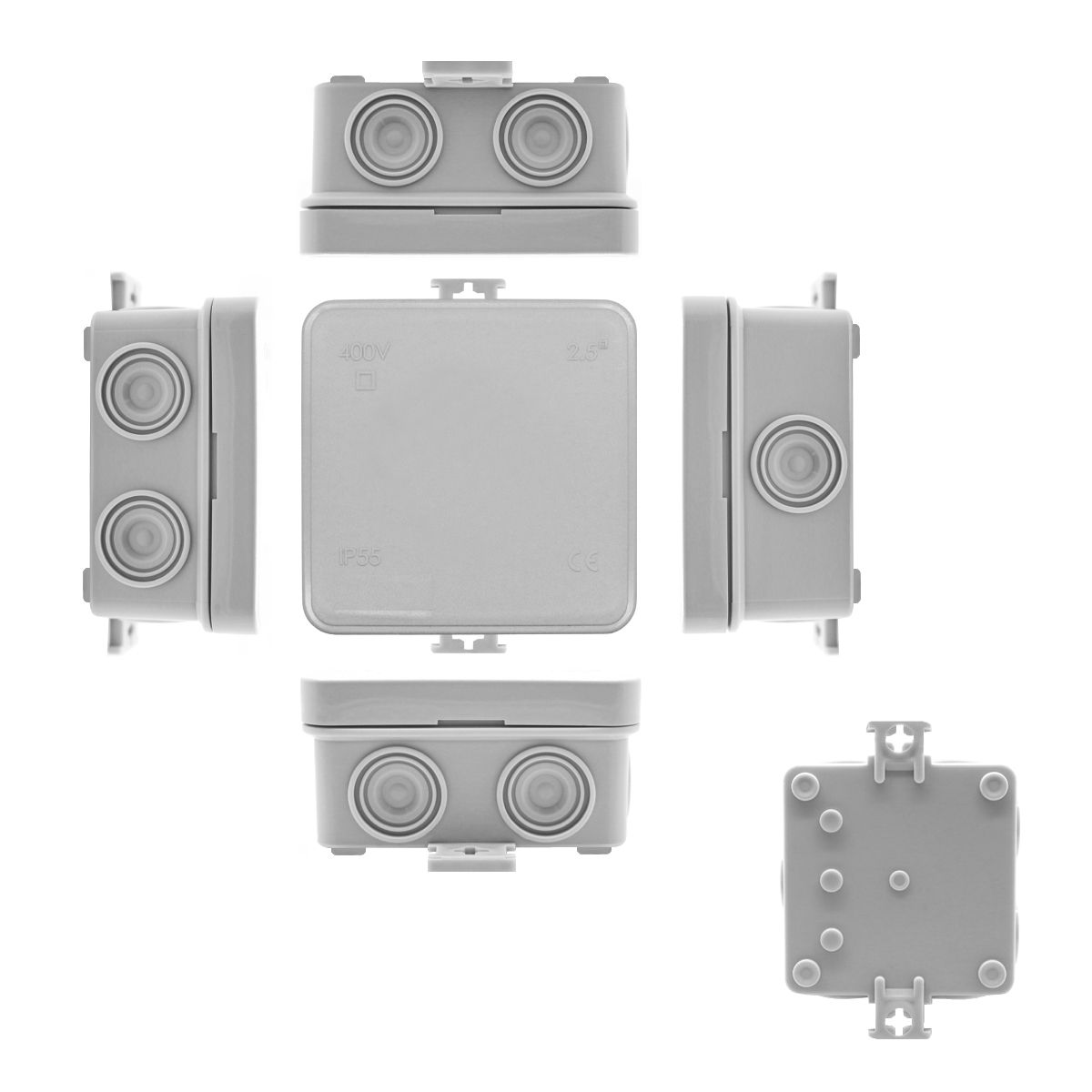 arli stromverteiler aufputzsteckdose abzweigdose verteilerdose außen aussen wasserdicht feuchtraumdose unterputz aufputz gehäuse kleinverteiler schaltschank ip54 ip65 kabel dose kabeldose außenbereich elektro keller