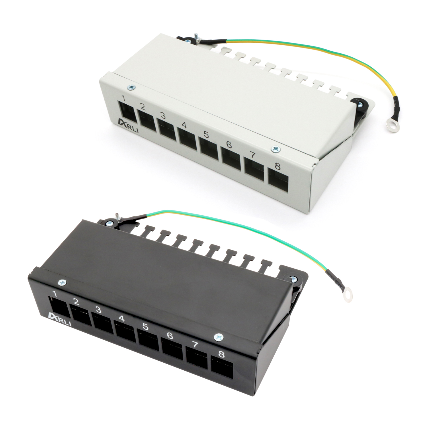 ARLI patch panel per moduli Keystone – alloggiamento patch a 8 porte